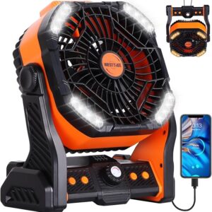 Battery powered fan