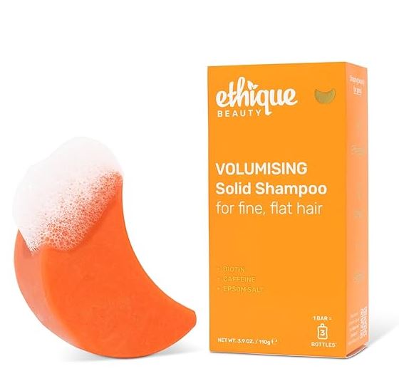 Volumizing Shampoo Bar with Biotin for thin, fine hair - Plastic-Free, Vegan, Cruelty-Free