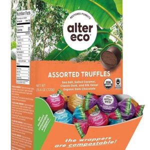 Alter Eco | Dark Chocolate Truffles | Pure Dark Cocoa, Fair Trade, Organic, Non-GMO, Gluten Free